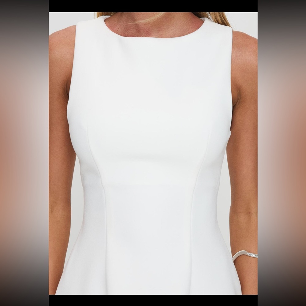 Princess Polly Anse Mini Dress White Size 4 Worn Once - Picture 6 of 11